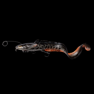 Savage Gear 3D LINE THRU BURBOT 36CM 216G FAST SINKING BLACK SILVER ORAN