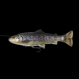 Savage Gear 4D Line Thru Pulse Tail Trout Barva: BROWN TROUT, Velikost: 20cm