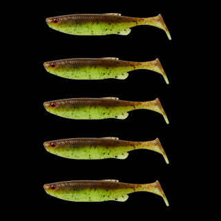 Savage Gear Fat Minnow T-Tail 10,5cm 11g Chartreuse Pumpkin 5ks