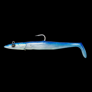 Savage Gear Gumová Nástraha Sandeel V2 Sinking Blue Pearl Silver 2+1 Varianta: 14 cm - 33 g