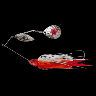 Savage Gear Třpytka Da'bush Spinnerbait Barva: RED HEAD SILVER, Velikost: 16CM