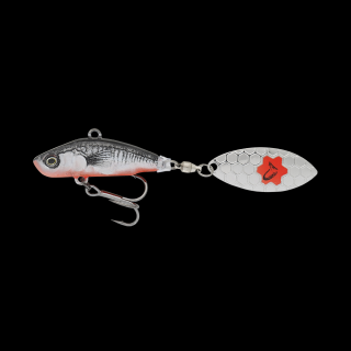 Savage Gear Umělá nástraha 3D STICKLEBAIT TAILSPIN Barva: BLACK RED, Velikost: 7.3CM