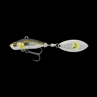 Savage Gear Umělá nástraha 3D STICKLEBAIT TAILSPIN Barva: GREEN SILVER AYU, Velikost: 8cm