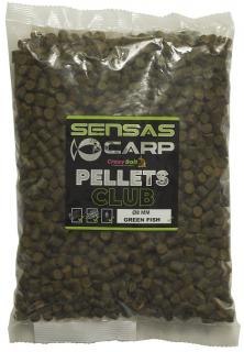 Sensas Pelety Club Green Fish 1kg Průměr: 8mm