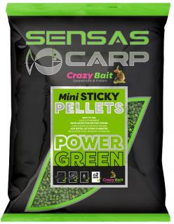 Sensas Pelety Mini Sticky Green (česnek) 700g