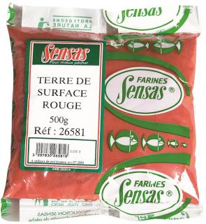 Sensas Terre De Surface (hlína) 0,5kg Barva: Červená