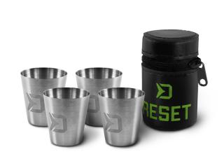 Set nerezových pohárků Delphin RESET 4v1 Velikost: 4x30ml