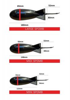 Spomb Raketa Krmící Bait Rocket - Large Varianta: Large Black Spomb