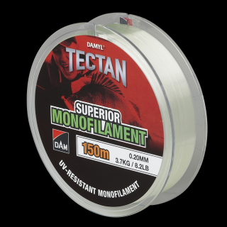 Vlasec DAM Tectan Superior 150M  Green Transparant Barva: 0.10MM / 1.0KG / 2.3LBS, Délka: 150M