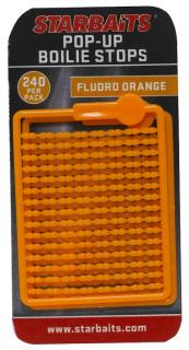 Zarážky na boilies FLUO 240ks Barva: Oranžová
