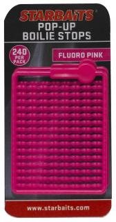 Zarážky na boilies FLUO 240ks Barva: Růžová