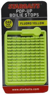 Zarážky na boilies FLUO 240ks Barva: Žlutá