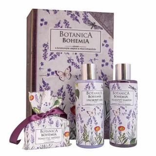 Bohemia Gifts Botanica sada gel 200ml, šampon 200ml a mýdlo 100g - levandule