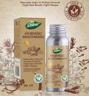 Dabur ajurvédská ústní voda s esenciálními oleji 90 ml