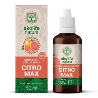 Ekolife Natura Citro Max Organic 50 ml (Bio extrakt ze semínek grepfruitu)