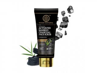 Khadi Natural Pleťový peeling s aktivním uhlím 100 g