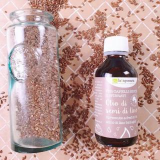 laSaponaria Lněný vlasový olej za studena lisovaný BIO 100 ml