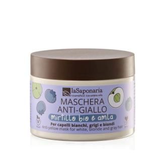 laSaponaria Maska No yellow na šedivé vlasy s Amlou a borůvkou 200 ml