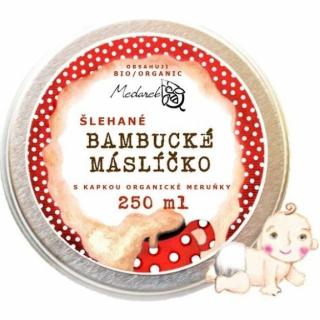 Medarek Šlehané bambucké máslíčko s kapkou meruňky BIO 250ml