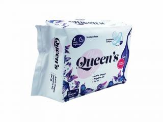 Noční vložky s křidélky, 8 ks, Queen's