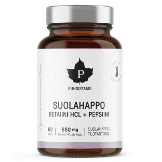 Puhdistamo Betain HCL 60 kapslí