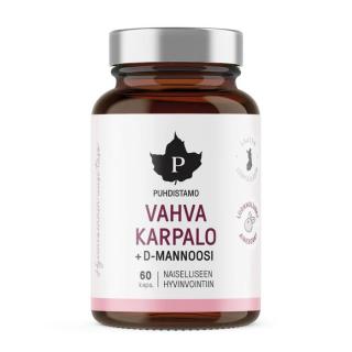Puhdistamo Strong Cranberry + D-mannose 60 kapslí