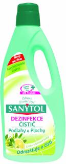 SANYTOL Dezinfekce univerzální čistič podlahy a plochy Citrón&Olivové lístky 1 litr