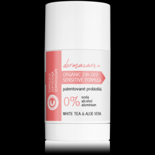 Soaphoria dermacare+ 24h organický deodorant s prebiotiky a probiotiky - white tea & aloe vera 75 g