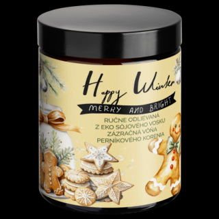 Soaphoria Happy Winter - limitovaná zdravá eko sójová svíčka ve skle 210 ml