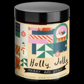 Soaphoria Holly Jolly - limitovaná zdravá eko sójová svíčka ve skle 210 ml