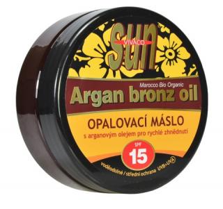 Vivaco Opalovací máslo s bio arganovým olejem SPF 15 SUN VITAL
