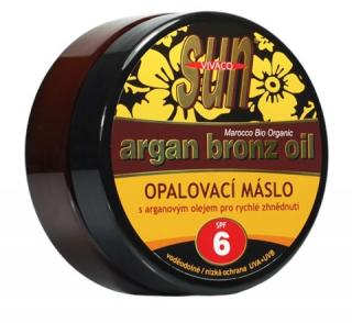 Vivaco Opalovací máslo s bio arganovým olejem SPF 6 SUN VITAL 200 ml