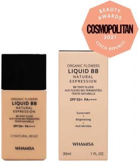 Whamisa BIO Liquid BB krém SPF50+ Natural Beige 30 ml