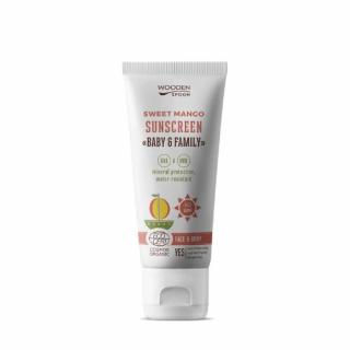 Wooden Spoon opalovací tělové mléko Mango Baby & Family SPF50 varianta: 100ml