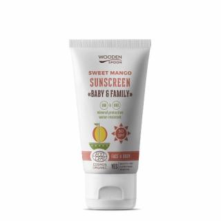 Wooden Spoon opalovací tělové mléko Mango Baby & Family SPF50 varianta: 150 ml