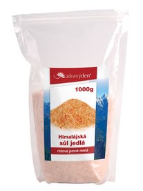 Zdravý den himalájská sůl jedlá růžová jemně mletá 1 kg