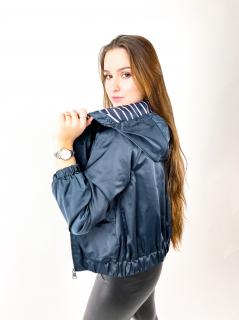 Jarní bunda Larisa tmavě modrá Velikost: XL