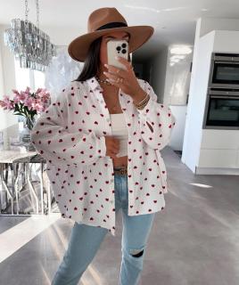 Mušelinová košile HEARTS Barva: Růžová