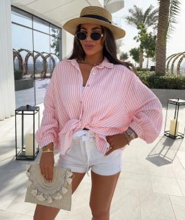 Mušelinová oversized košile MOLLY Barva: Modrá