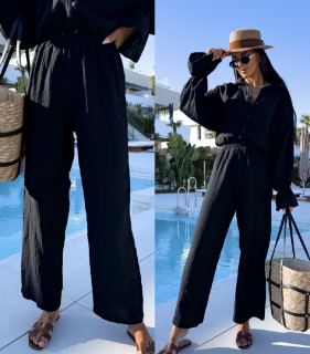 Mušelinové kalhoty LINEN/ různé barvy Barva: Camel