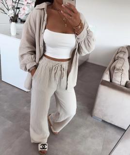 Mušelinový komplet LINEN/ různé barvy Barva: Černá