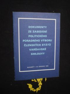 Dokumenty ze zasedání politického poradního výboru členských států Varšavské smlouvy