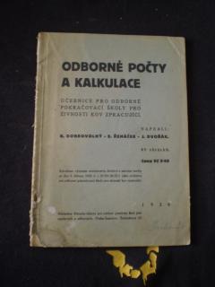 Odborné počty a kalkulace