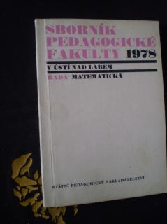 Sborník pedagogické fakulty v Ústí nad Labem 1978