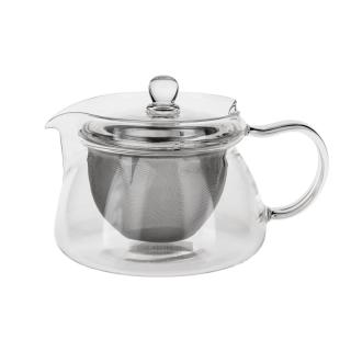 HARIO Skleněná konvička na čaj Kyusu Kaku 450 ml