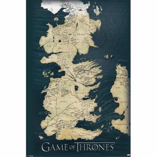 Mapa Game of Thrones - Hra o trůny