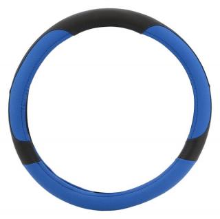 Potah volantu COLOR modrý (Compass Univerzální potah volantu COLOR LINE 37 - 39 cm černo / modrý -)