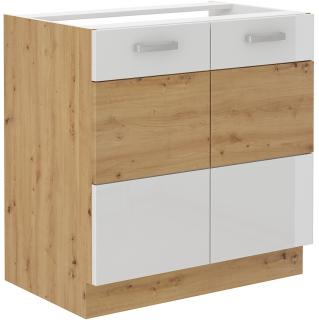 ARTISAN 80 ZL 2F BB skříňka 80 cm dřezová