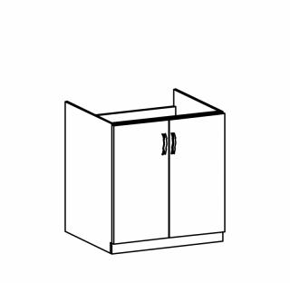 ASPEN D60Z skříňka dřezová 60 cm 2 dveřová (skříňka dřezová 60 cm)