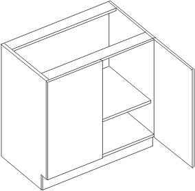 ASPEN D80 skříňka spodní 80 cm (skříňka 2 dveřová)